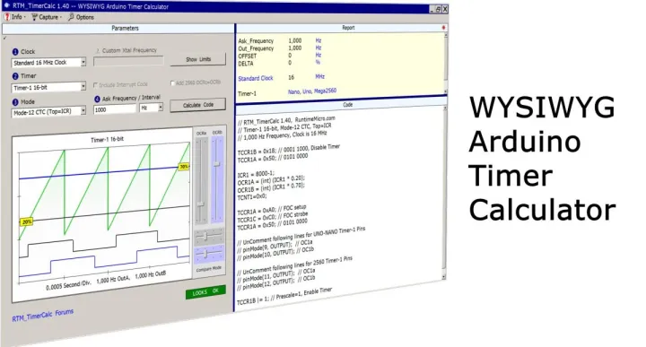 Advanced Arduino Timer Calculator